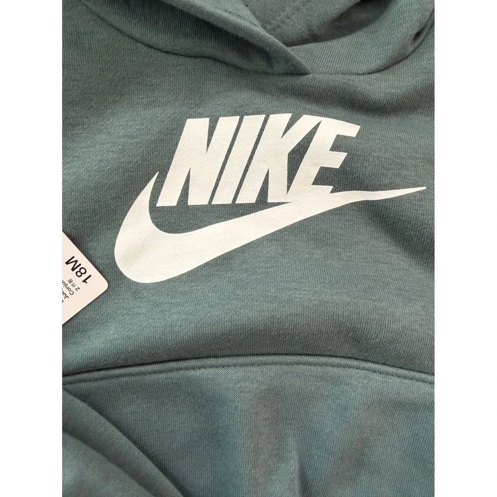 Nike Kids 2-Piece Hoodie and Joggers Set Mineral Slate Green 18M 66L135-G3S